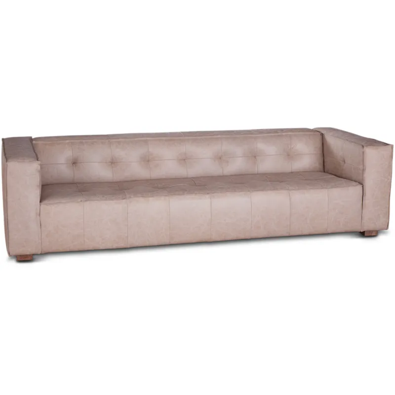 Grosvenor Milano 106" Sofa in Vintage Cream Top Grain Leather