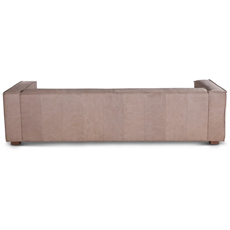 Grosvenor Milano 106" Sofa in Vintage Cream Top Grain Leather