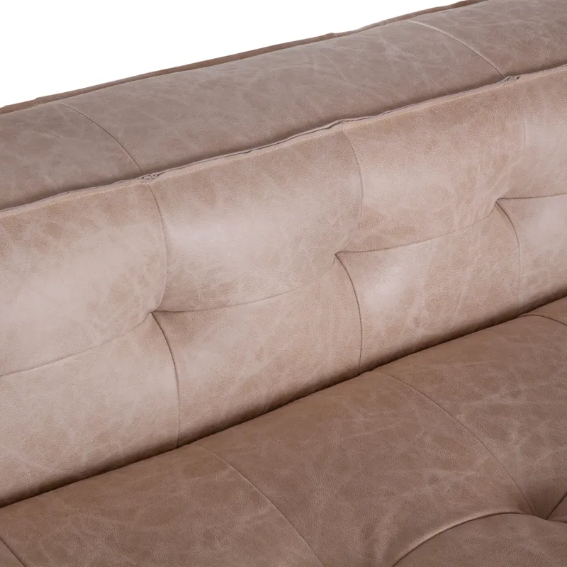 Grosvenor Milano 106" Sofa in Vintage Cream Top Grain Leather