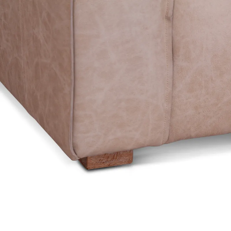 Grosvenor Milano 106" Sofa in Vintage Cream Top Grain Leather