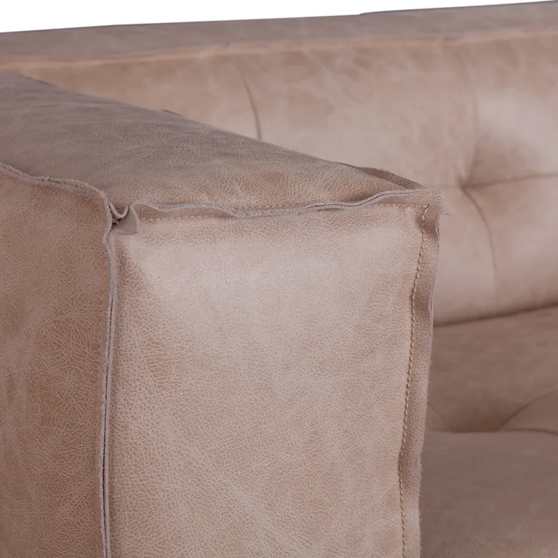 Grosvenor Milano 106" Sofa in Vintage Cream Top Grain Leather