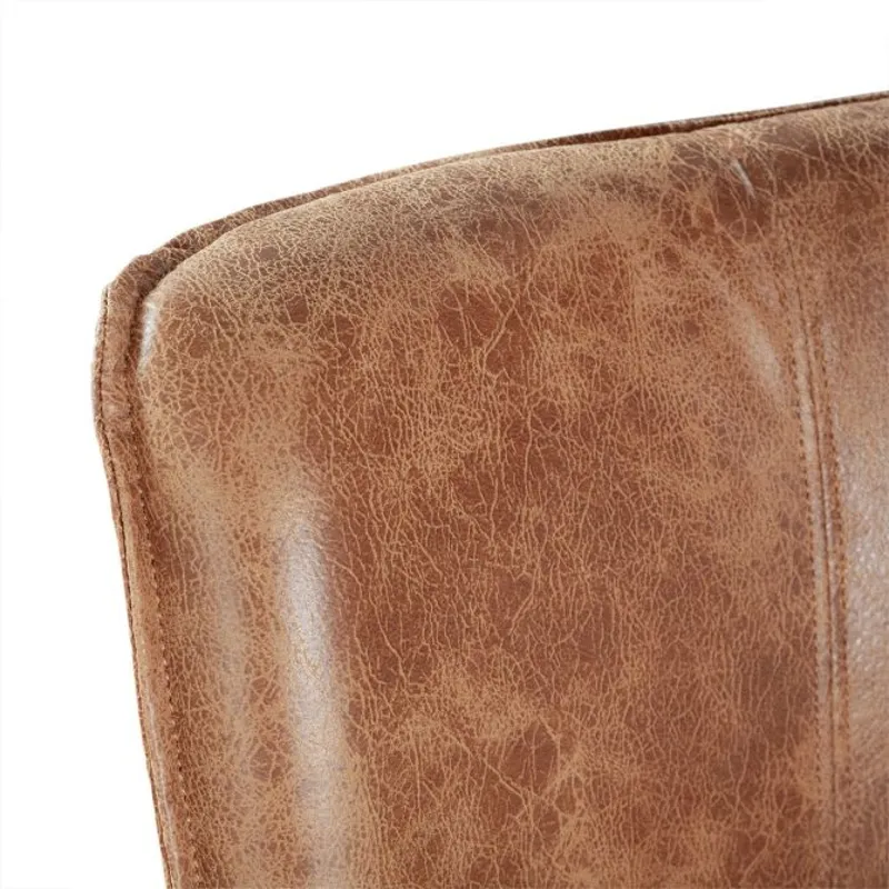 Grosvenor Buddy 20" Dining Chair in Tan Leather with Matte Brown Legs