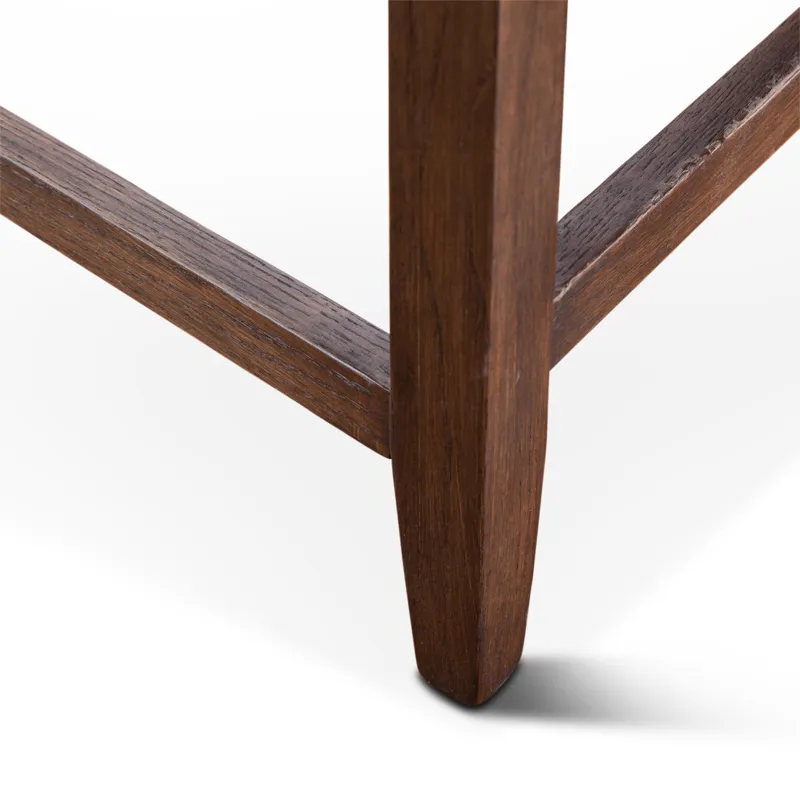 Grosvenor Buddy 20" Counter Chair in Tan Leather with Matte Brown Legs
