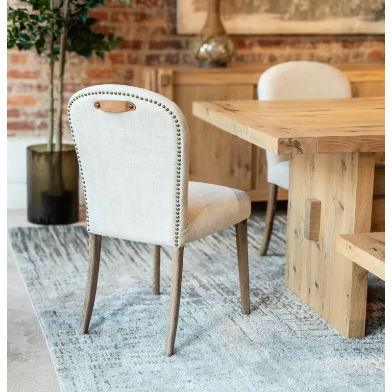 Upholstered Seating Jessie 18" Dining Chair in Beige Linen