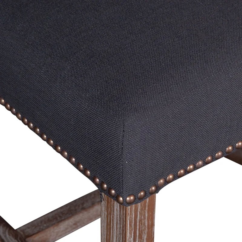 Upholstered Seating Darcy 21" Upholstered Dining Chair in Dark Gray Linen