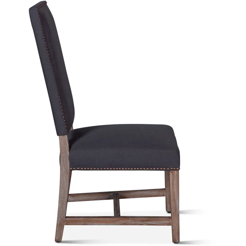 Upholstered Seating Darcy 21" Upholstered Dining Chair in Dark Gray Linen