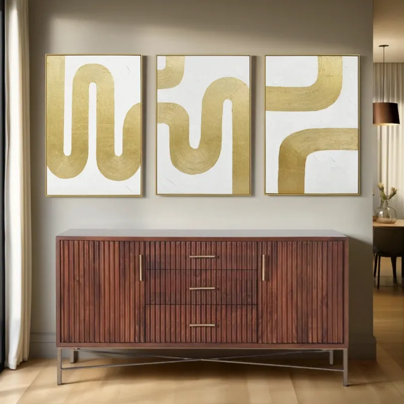 Cosmopolitan 68" Sideboard in Honey Brown