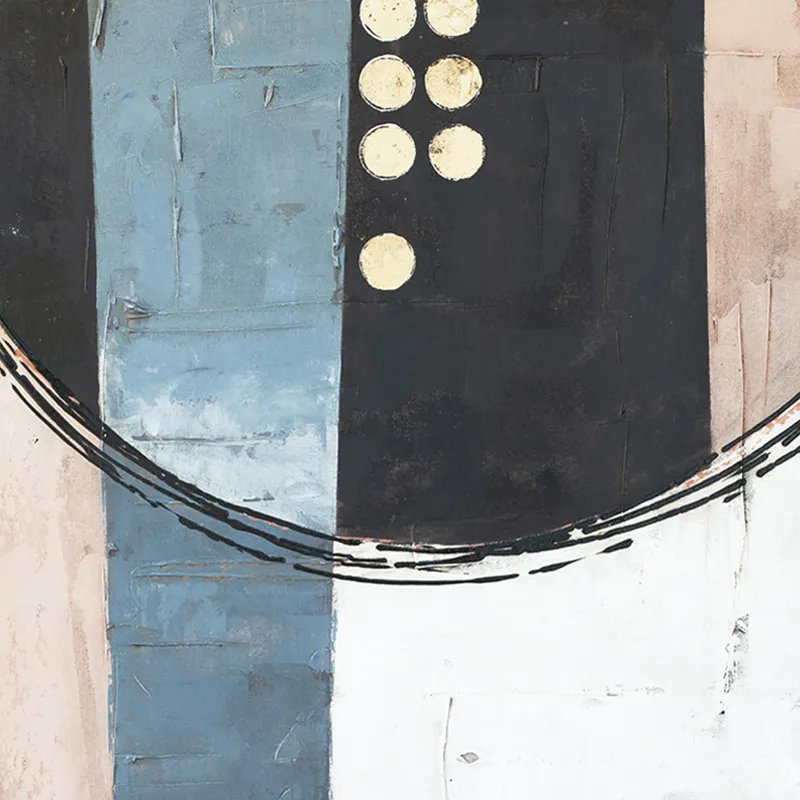 Palette Cityscape Abstractions Hand Painted Framed Diptych