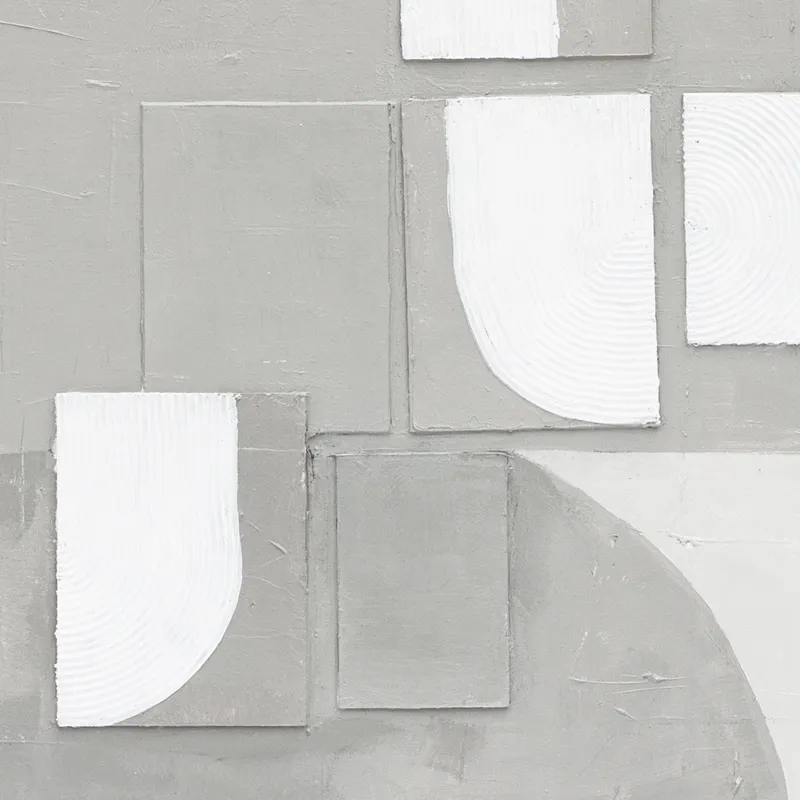 Palette Cutout Collage Hand Painted Framed Diptych