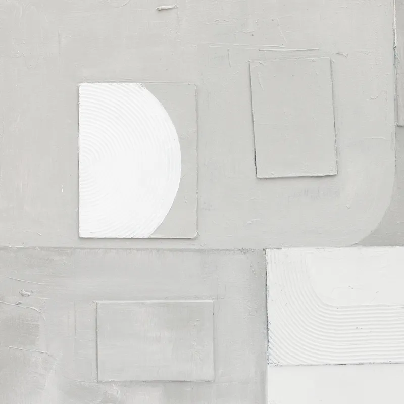 Palette Cutout Collage Hand Painted Framed Diptych