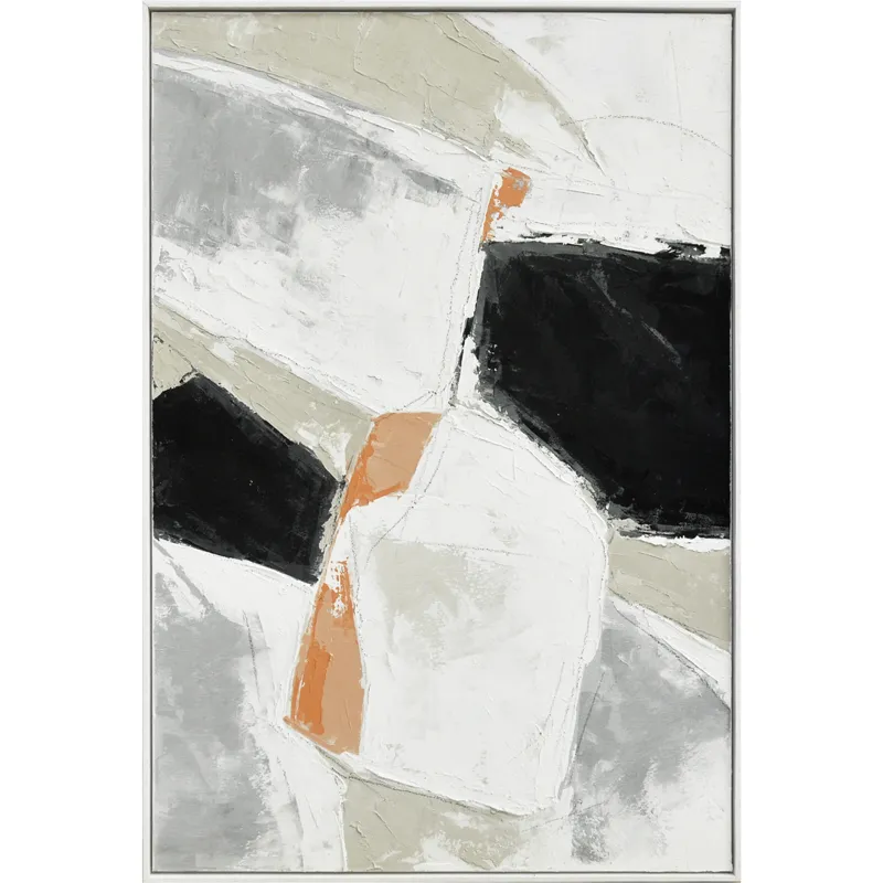 Palette Pastel Patchwork 2 Hand Painted Framed Diptych