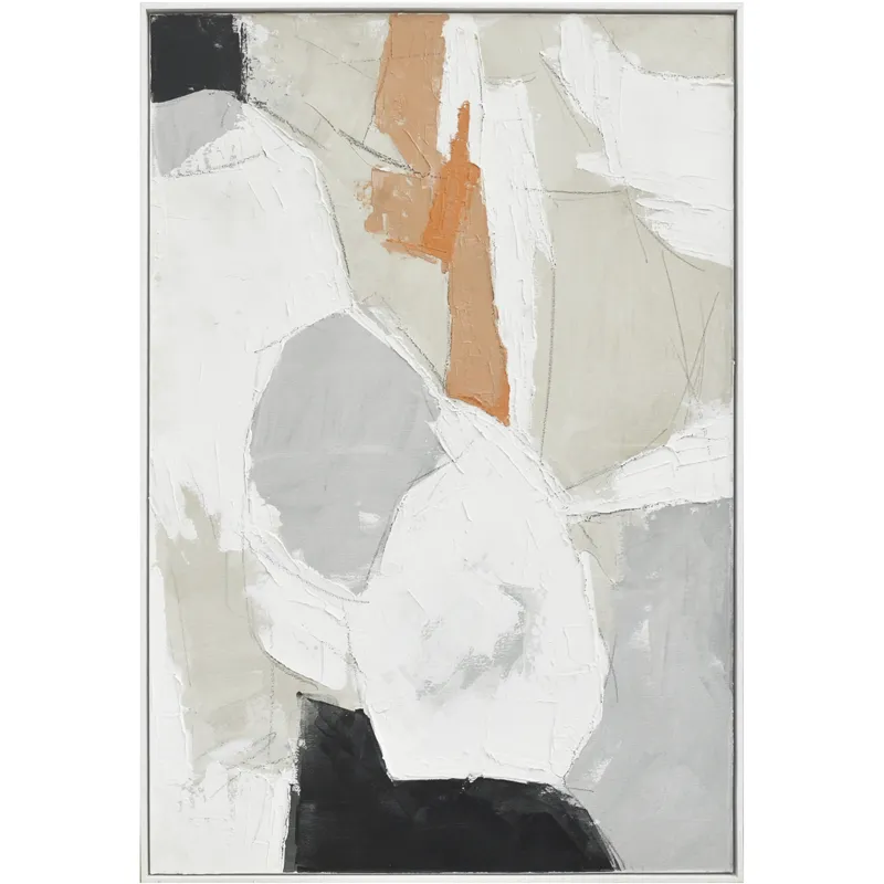 Palette Pastel Patchwork 2 Hand Painted Framed Diptych