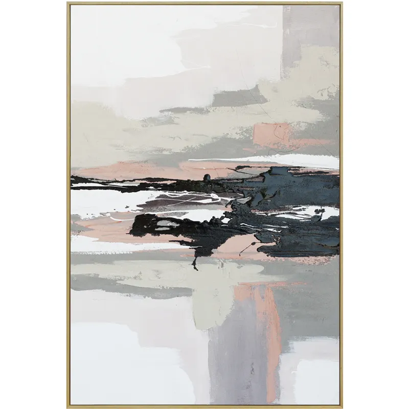 Palette Vistas Unknown Hand Painted Framed Diptych