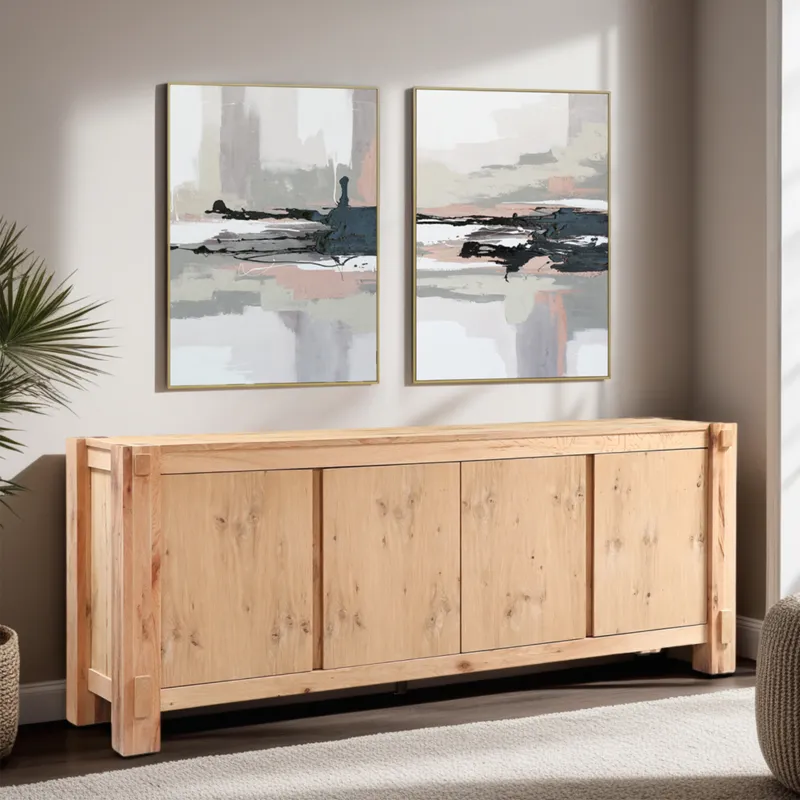 Flagstaff 80" Buffet in Natural Distressed Oak