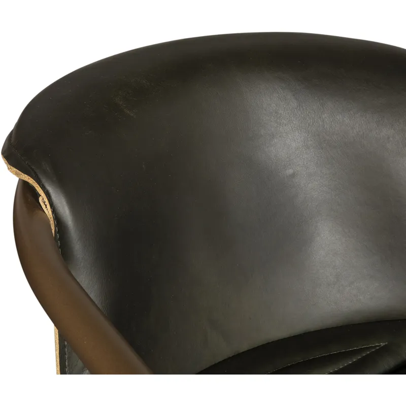 Portofino 22" Counter Chair in Emerald Green Leather