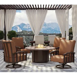 Liberty  (Aluminum) Swivel Rocker Chat Chair