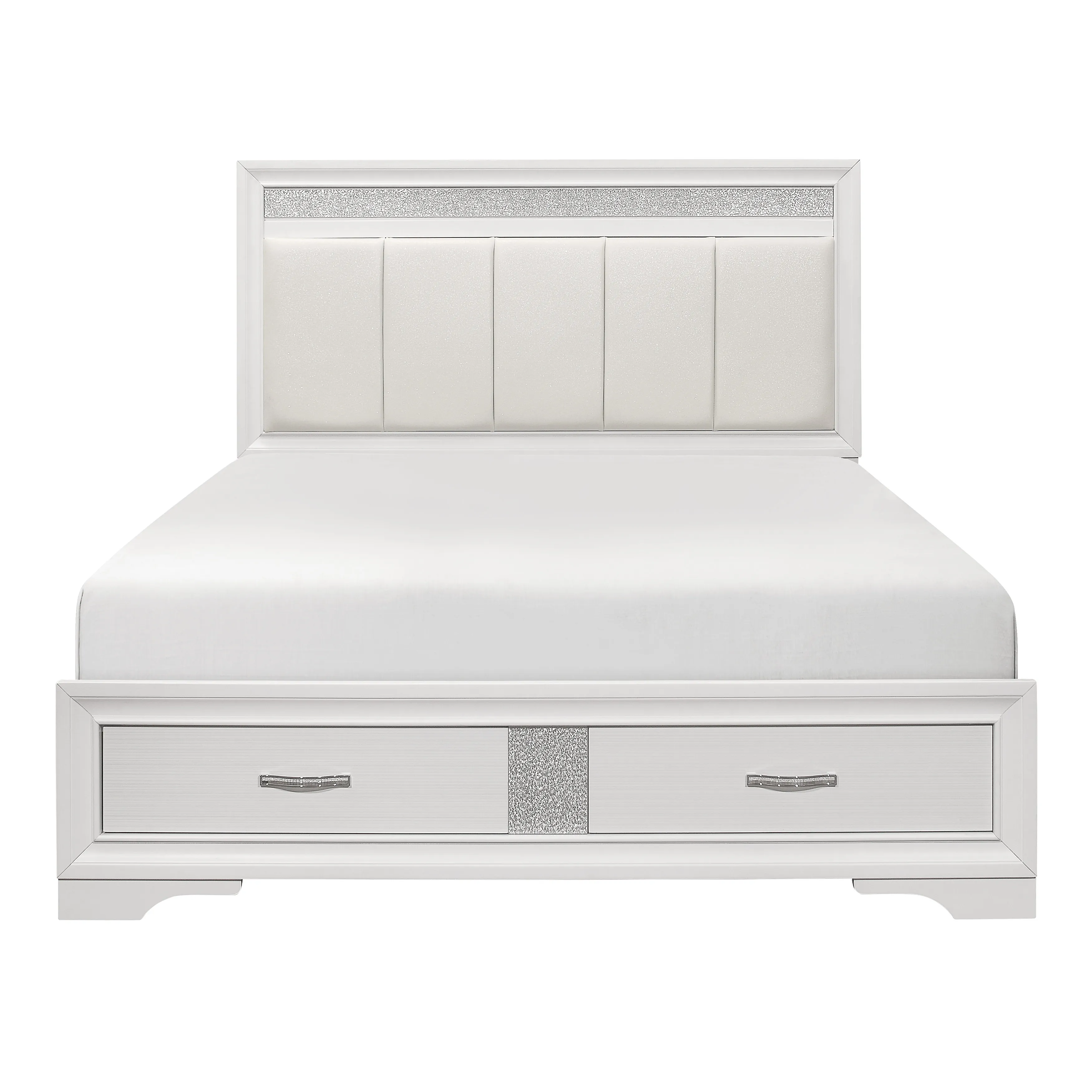 Luster Queen Bed, Dresser, Mirror and Nightstand - Image 5