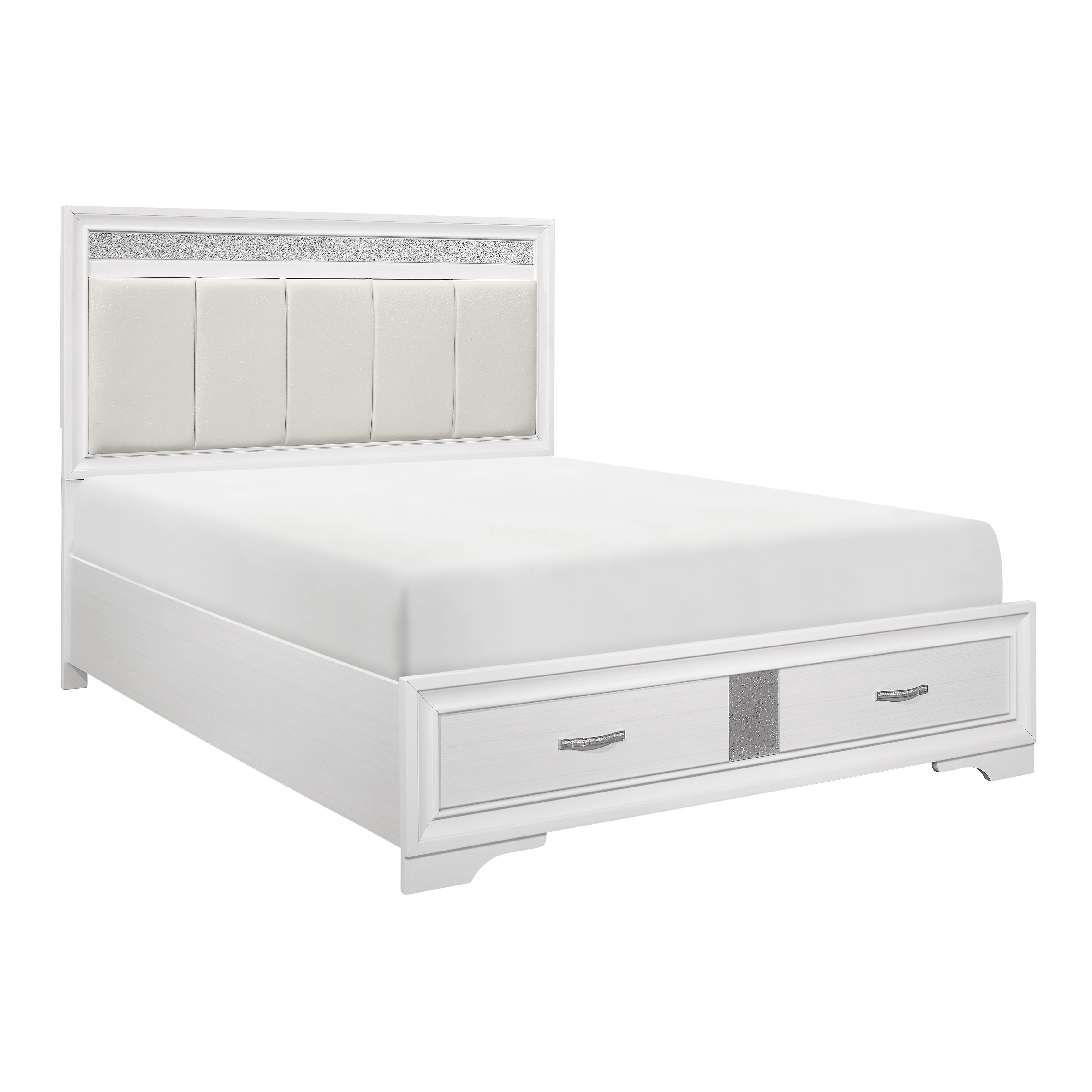 Luster Queen Bed, Dresser, Mirror and Nightstand - Image 6