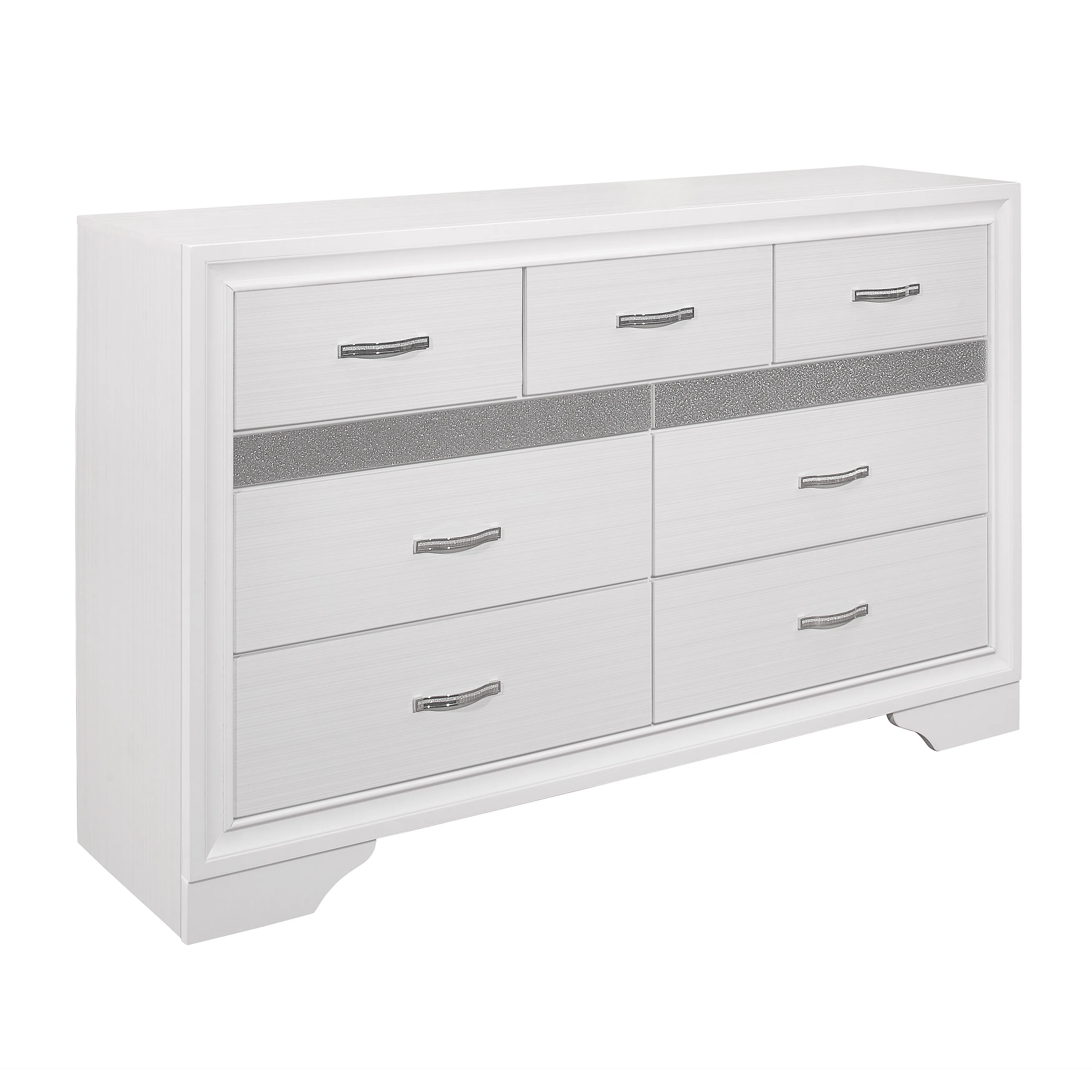Luster Queen Bed, Dresser, Mirror and Nightstand - Image 3