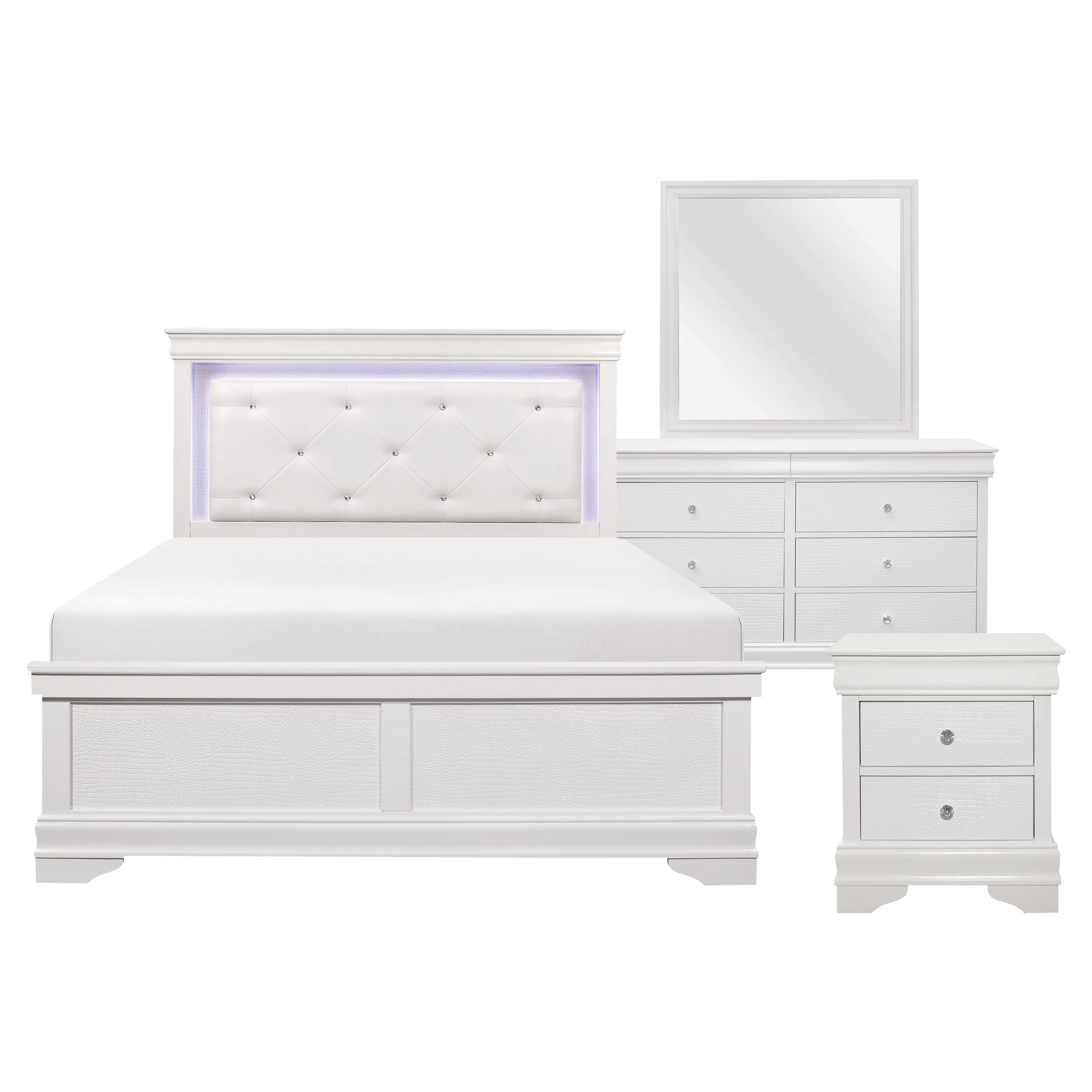 Lana Queen Bed, Dresser, Mirror and Nightstand - Image 2