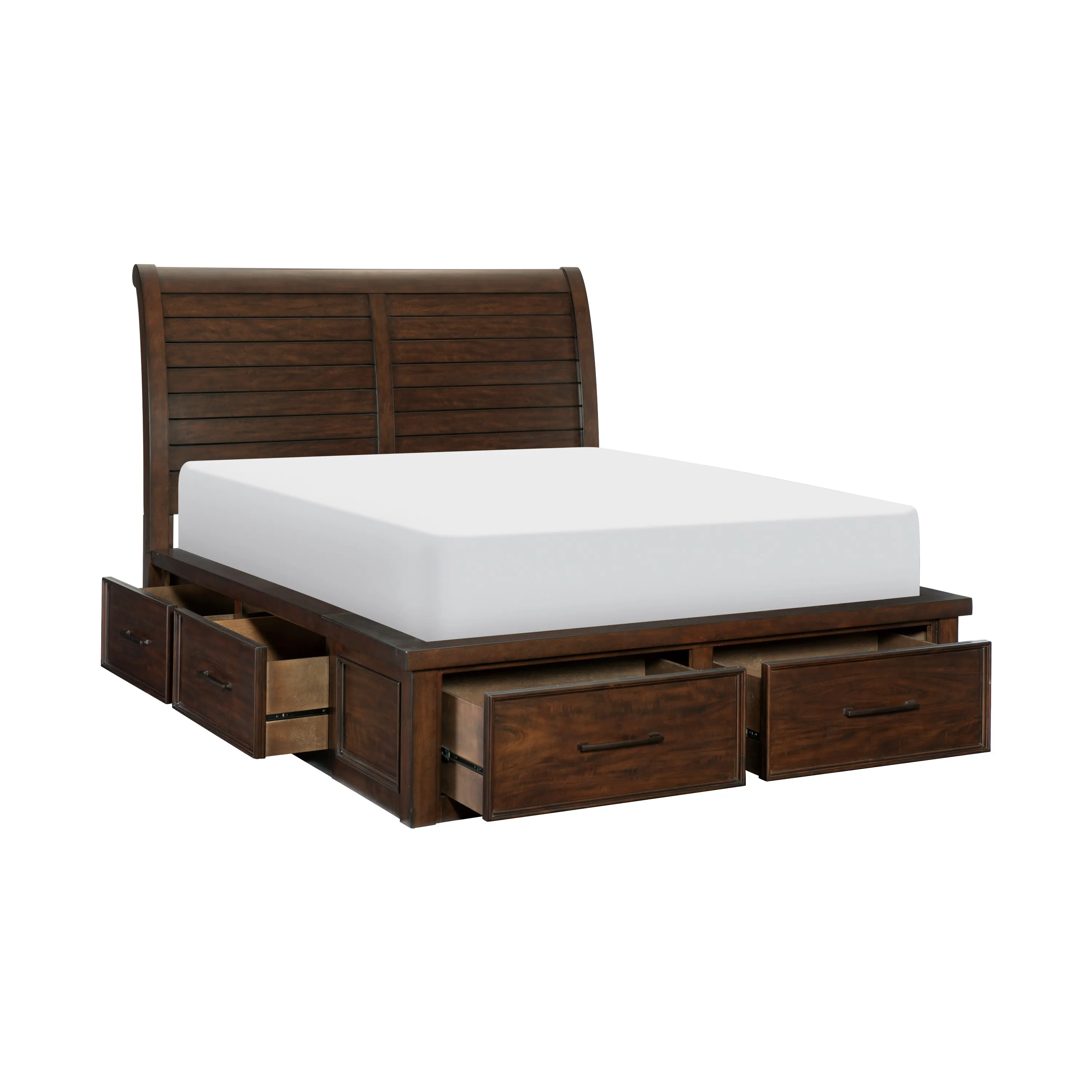Logandale Queen Storage Bed, Dresser, Mirror and Nightstand - Image 5