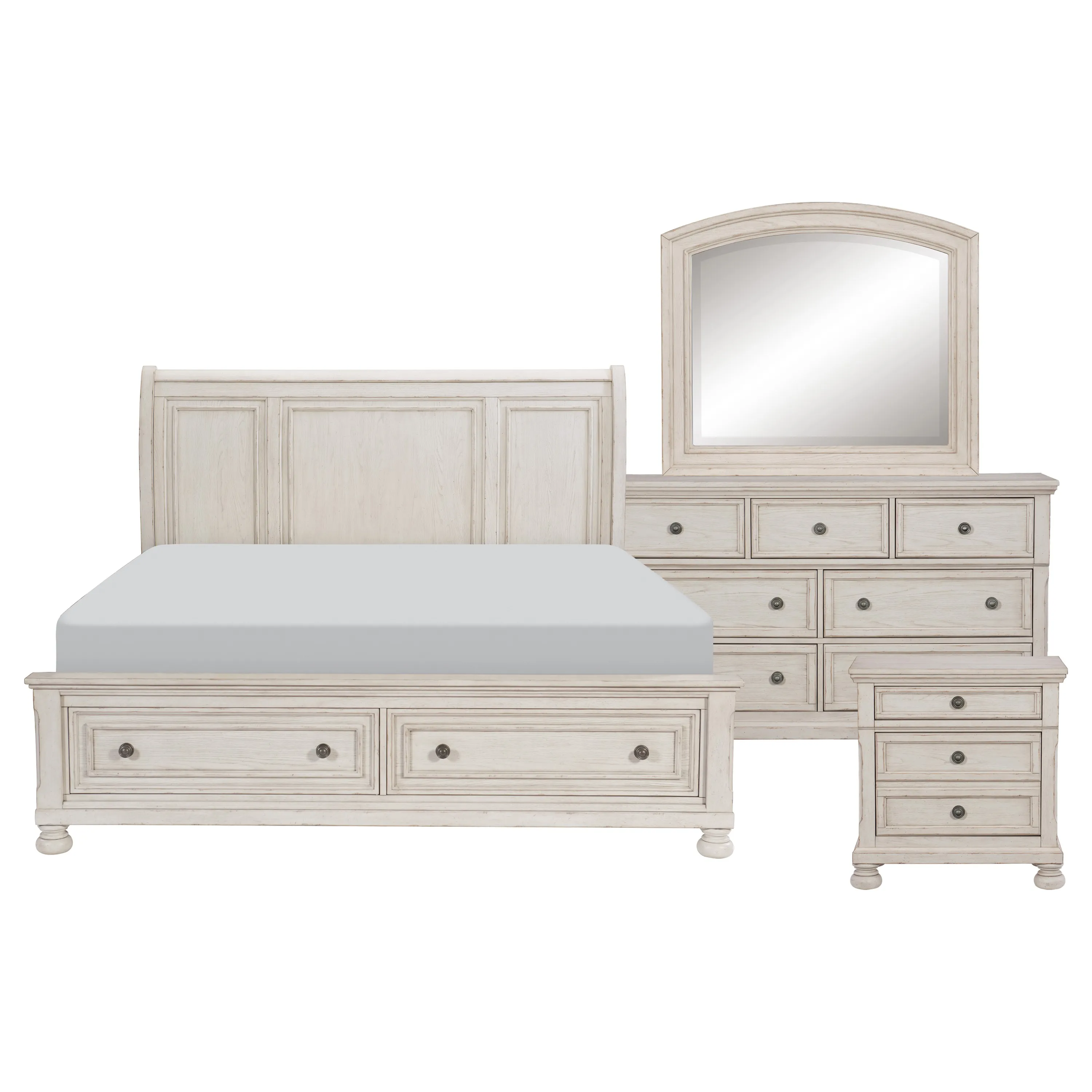 Bethel Queen Storage Bed, Dresser, Mirror and Nightstand - Image 2
