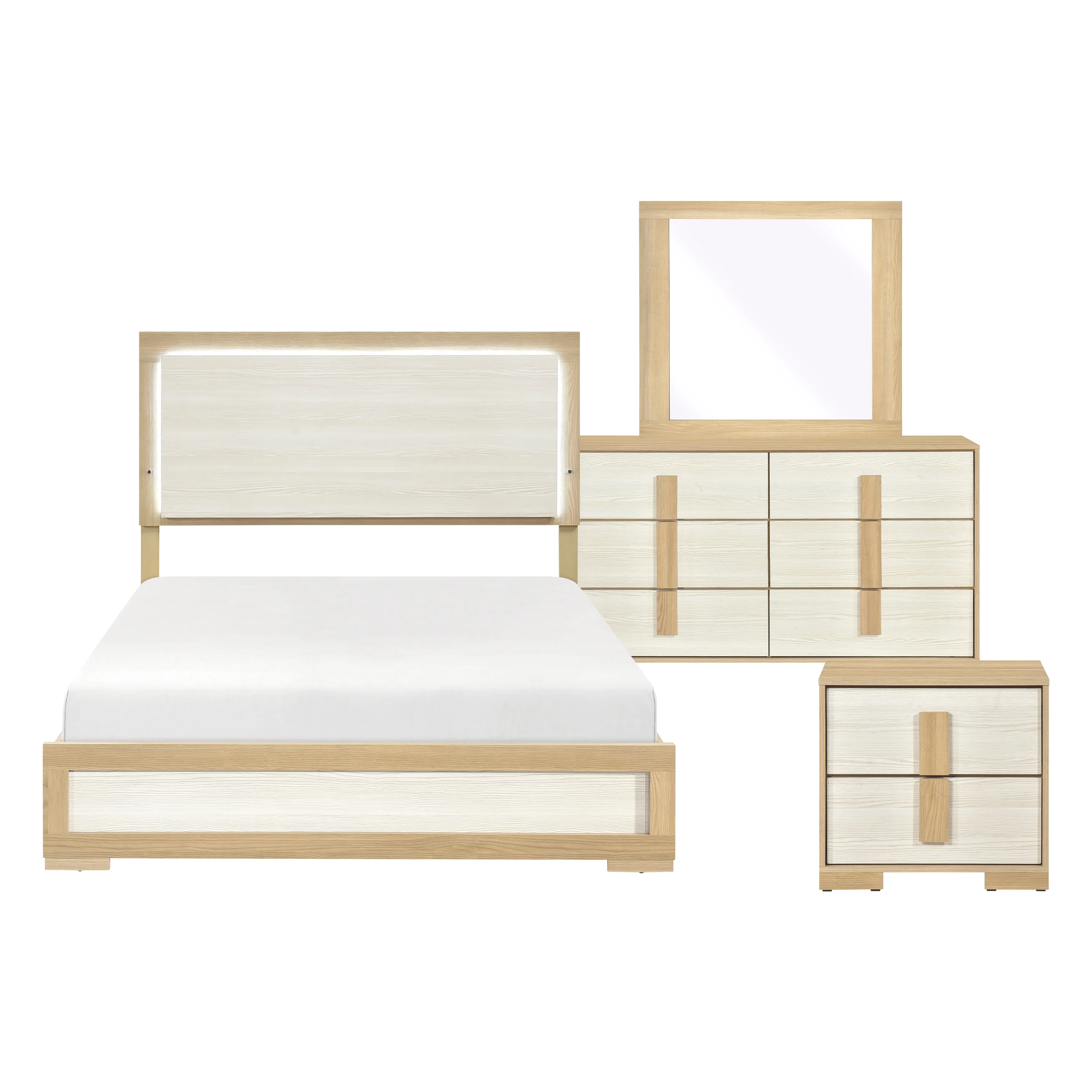 Sterling Queen Bed, Dresser, Mirror & Nightstand - Image 2