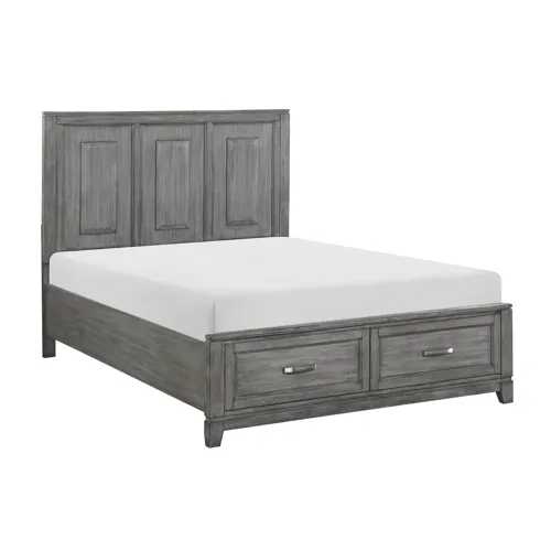Garretson Queen Platform Bed with Footboard Storage