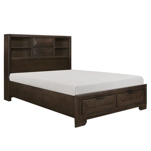 Chesky California King Platform Bed with Footboard Storage