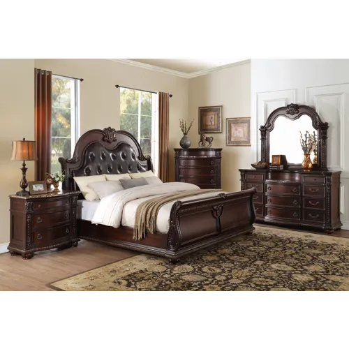 Cavalier Eastern King Sleigh Bed