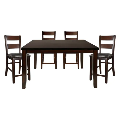 Mantello Counter Height Table and 4 Bar Stools