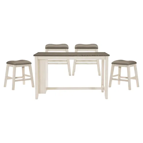 Timbre Counter Height Table and 4 Stools