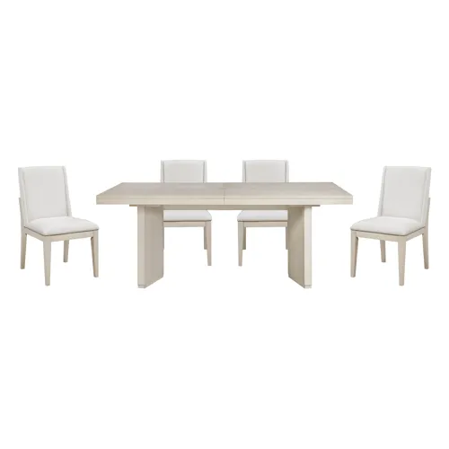 Tundra Dining Table and 4 Side Chairs
