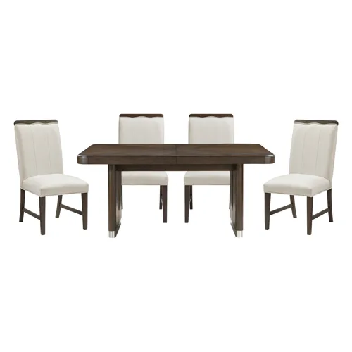 Clara Dining Table & 4 Side Chairs