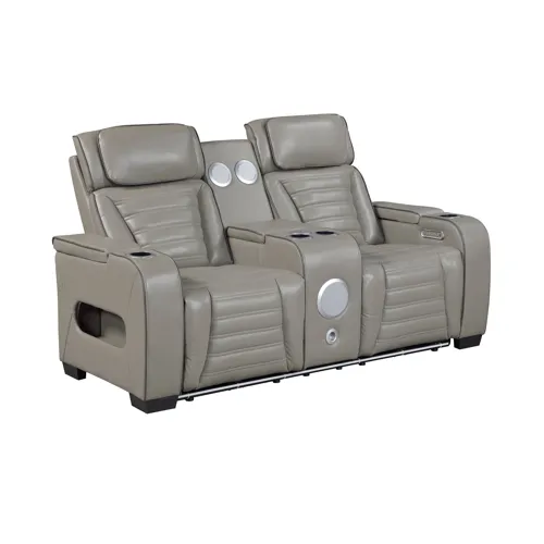 Cyber Power Reclining Console Loveseat