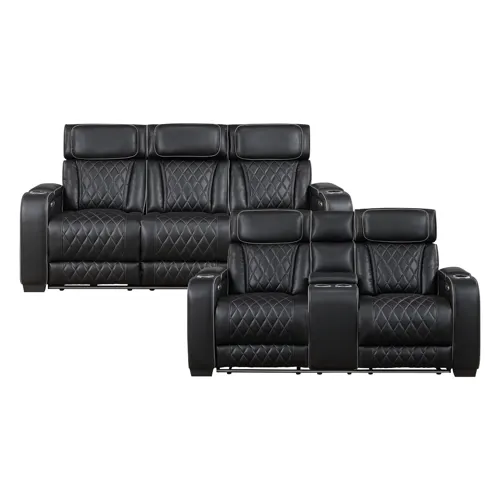 Fairway Power Reclining Sofa and Loveseat