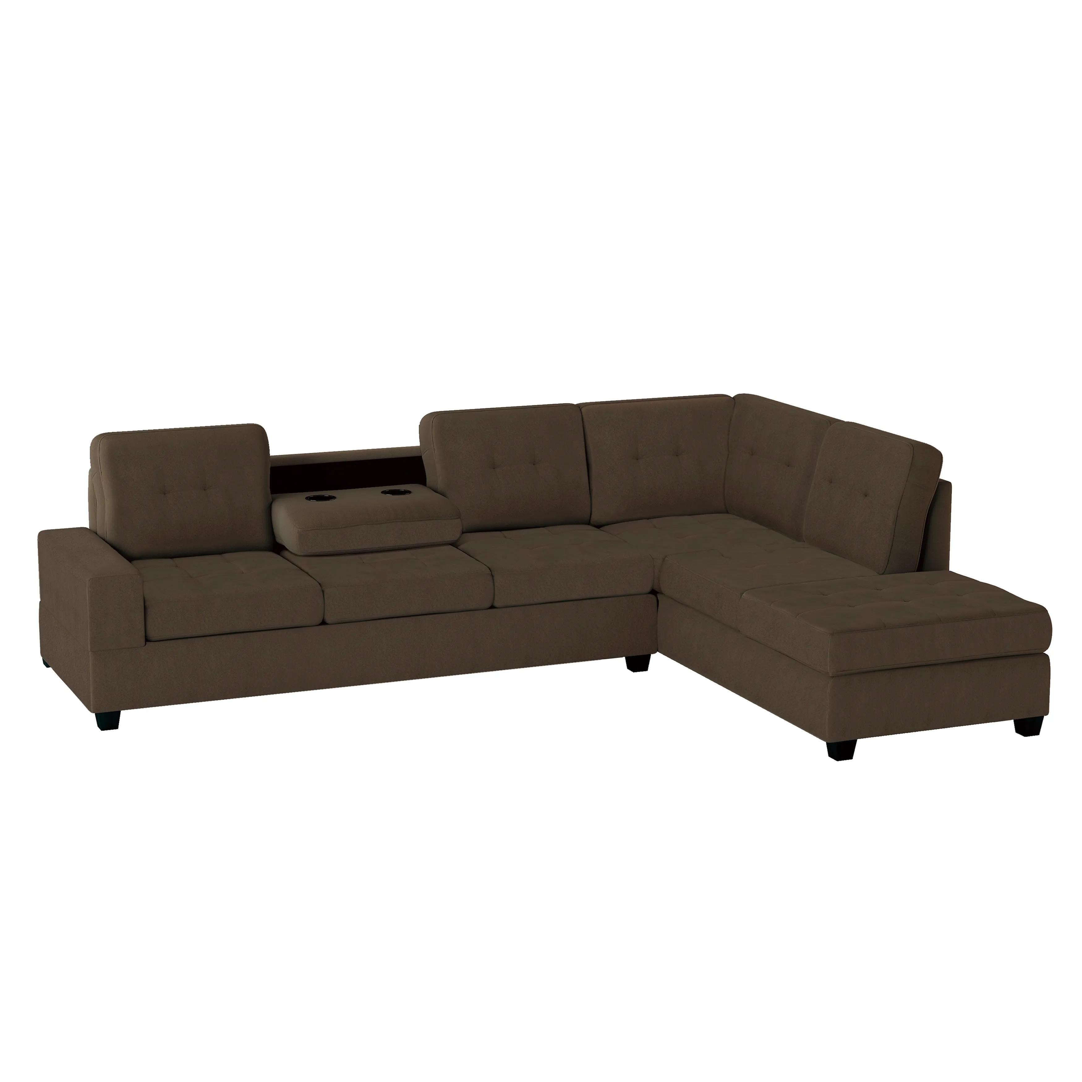 Maston 2-Piece Reversible Sectional with Drop-Down Cup Holders - Image 5