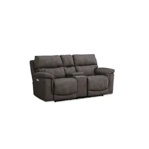 Cosmo Power Loveseat - Pewter