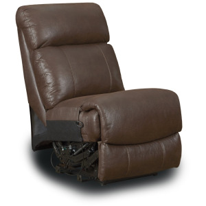 Rubix Manual Armless Recliner Shown in Espresso
