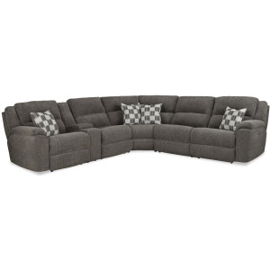 Frisco 3 PC Power Sectional w/Console - Clove
