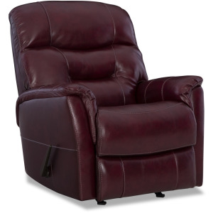 Napoli Manual Recliner Shown in Burgundy Color