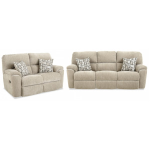 Payday Manual Sofa & Loveseat Set - Beach