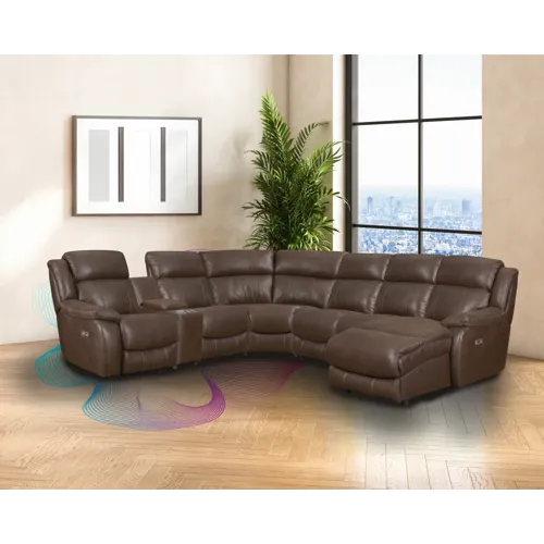 Rubix 6 PC Power Reclining Sectional