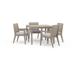 Sustain Outdoor Dining Table and Four Armchairs