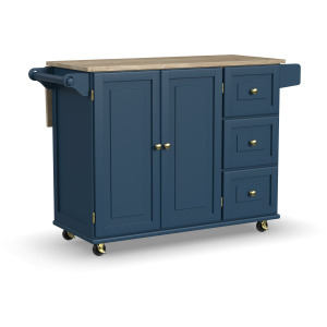 Dolly Madison Drop Leaf Kitchen Cart