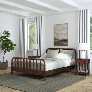 Queen Bed and Two Nightstands