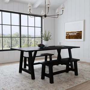 Dining Table with 2 Benches