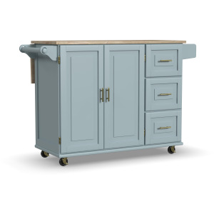 Dolly Madison Drop Leaf Kitchen Cart
