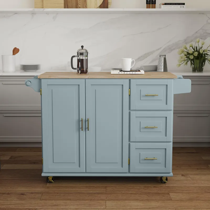 Drop Leaf Kitchen Cart