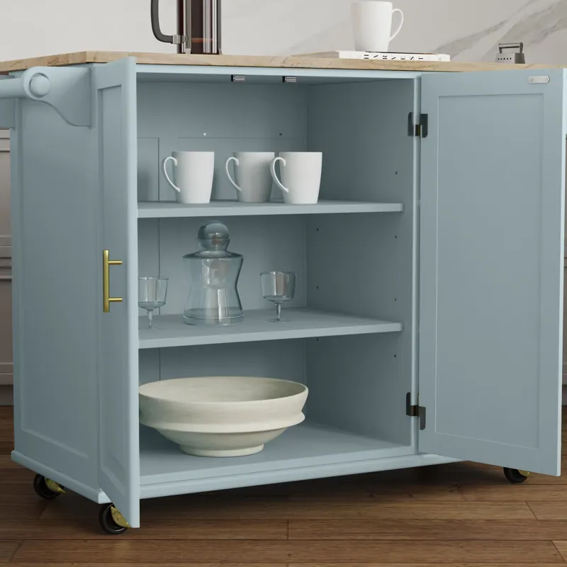 Drop Leaf Kitchen Cart